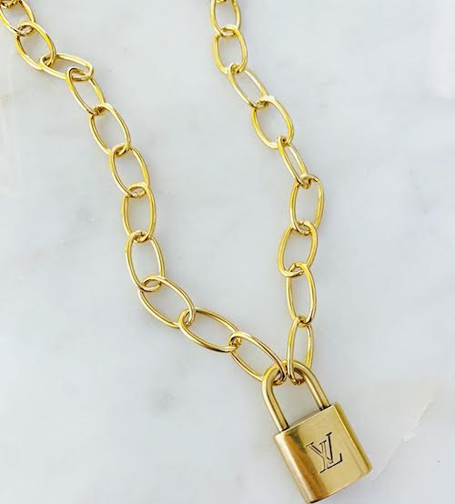 Vintage Louis Vuitton Lock Necklace – Re-Dunne